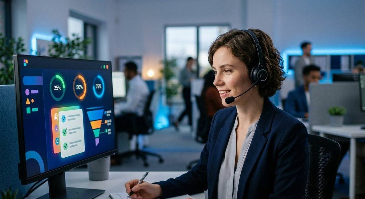 Sales specialist qualifying a lead using BANT criteria